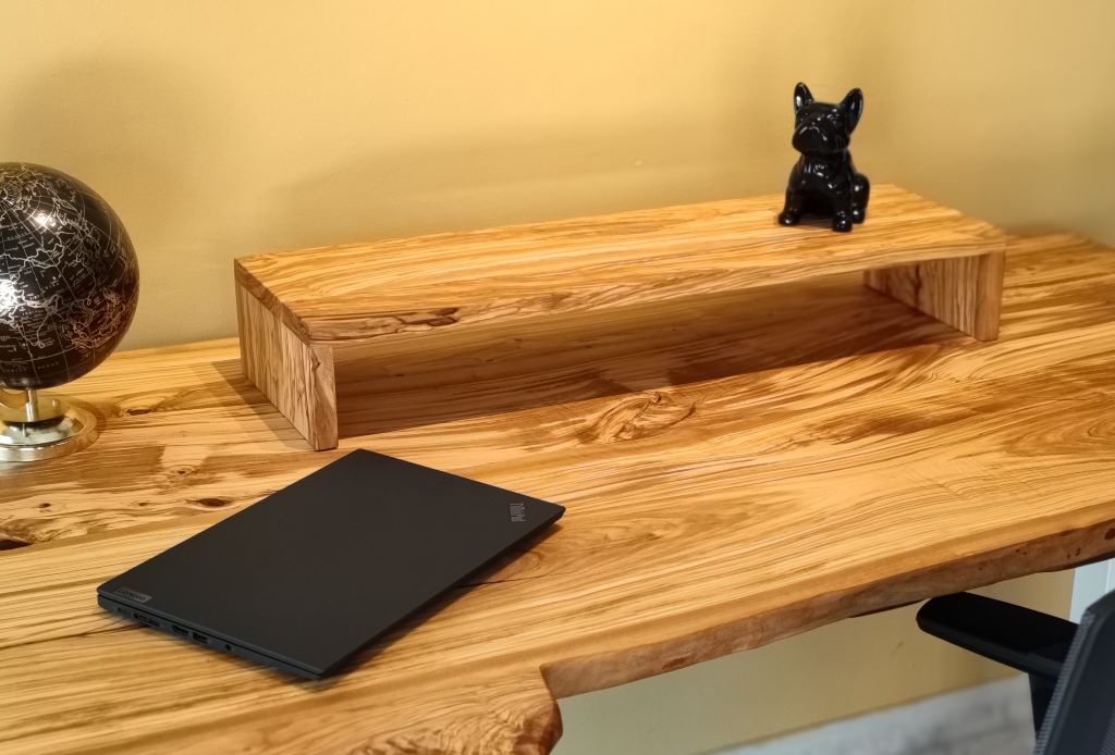 Elevador monitor en madera maciza ErgoNatureWood