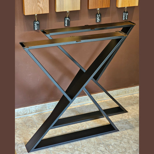 Steel legs 85cm high by 80cm wide
