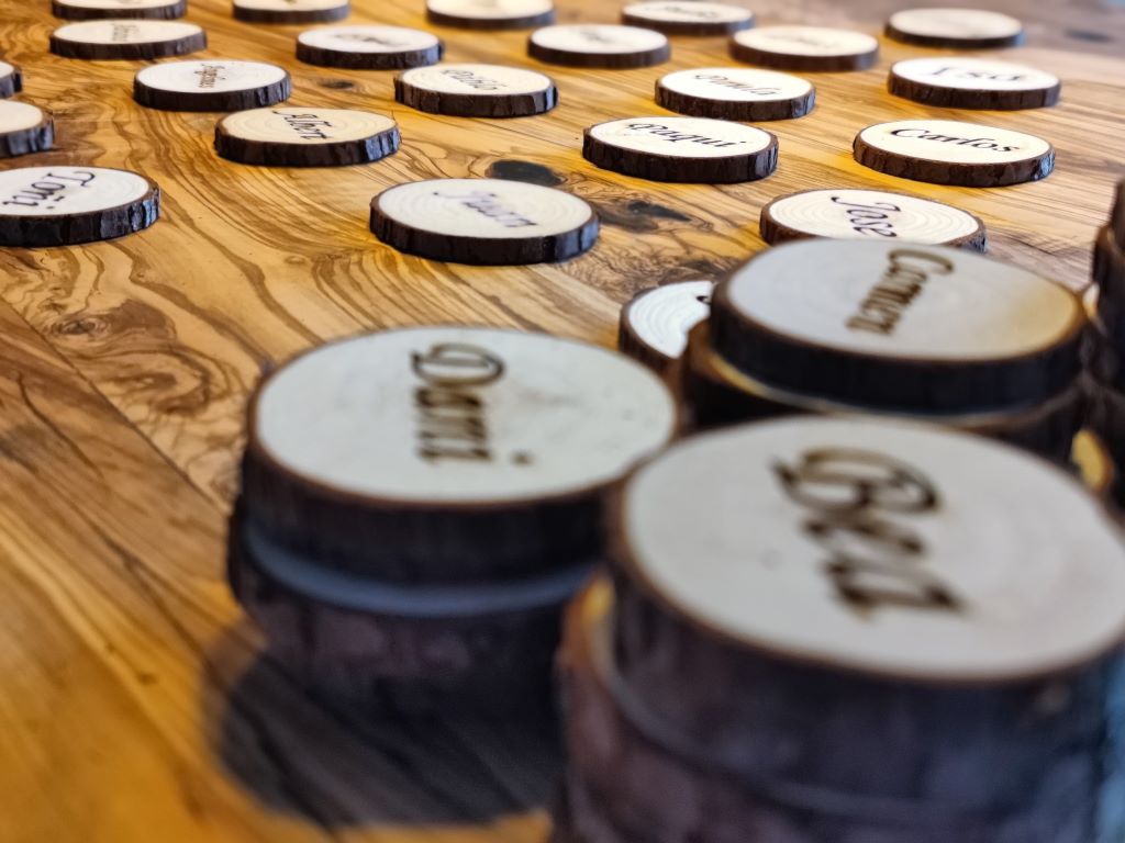 Madera personalizada boda