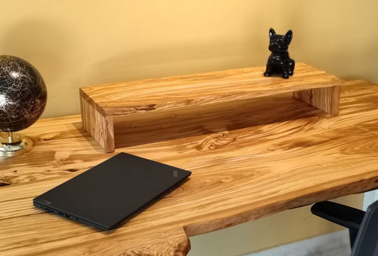Elevador en madera para monitor