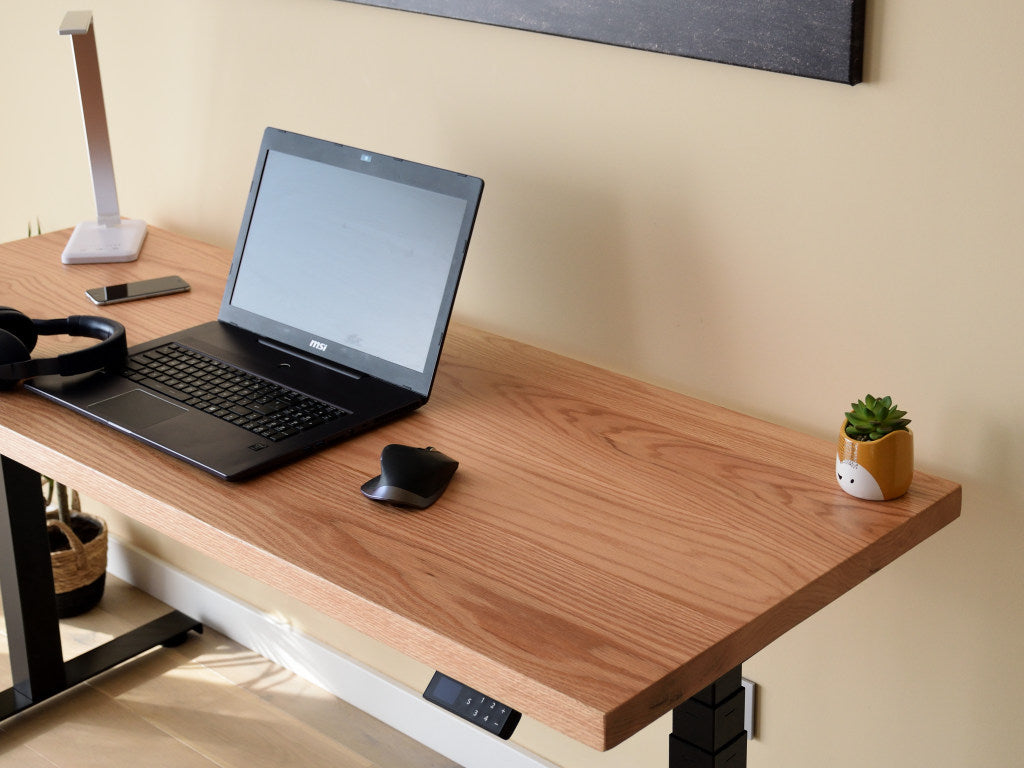 Mesa Elevable Madera Natural - Roble Rojo - Quality