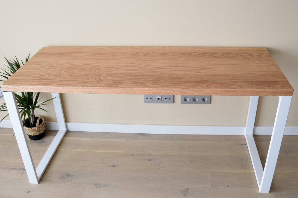 Mesa Madera Natural - Roble Rojo - Frame Deco Quality