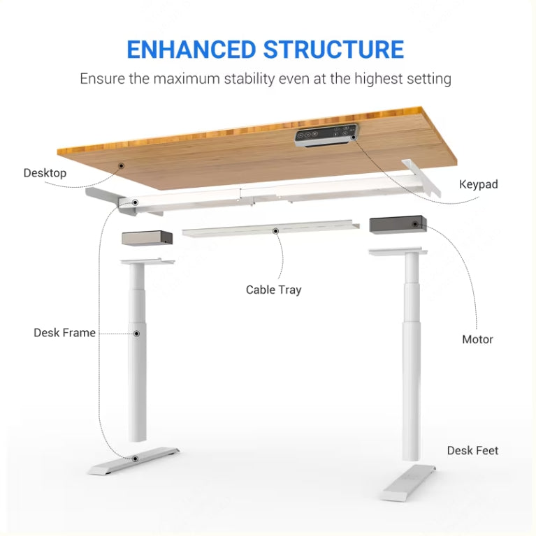 Frame FlexiSpot E8 ErgoNatureWood