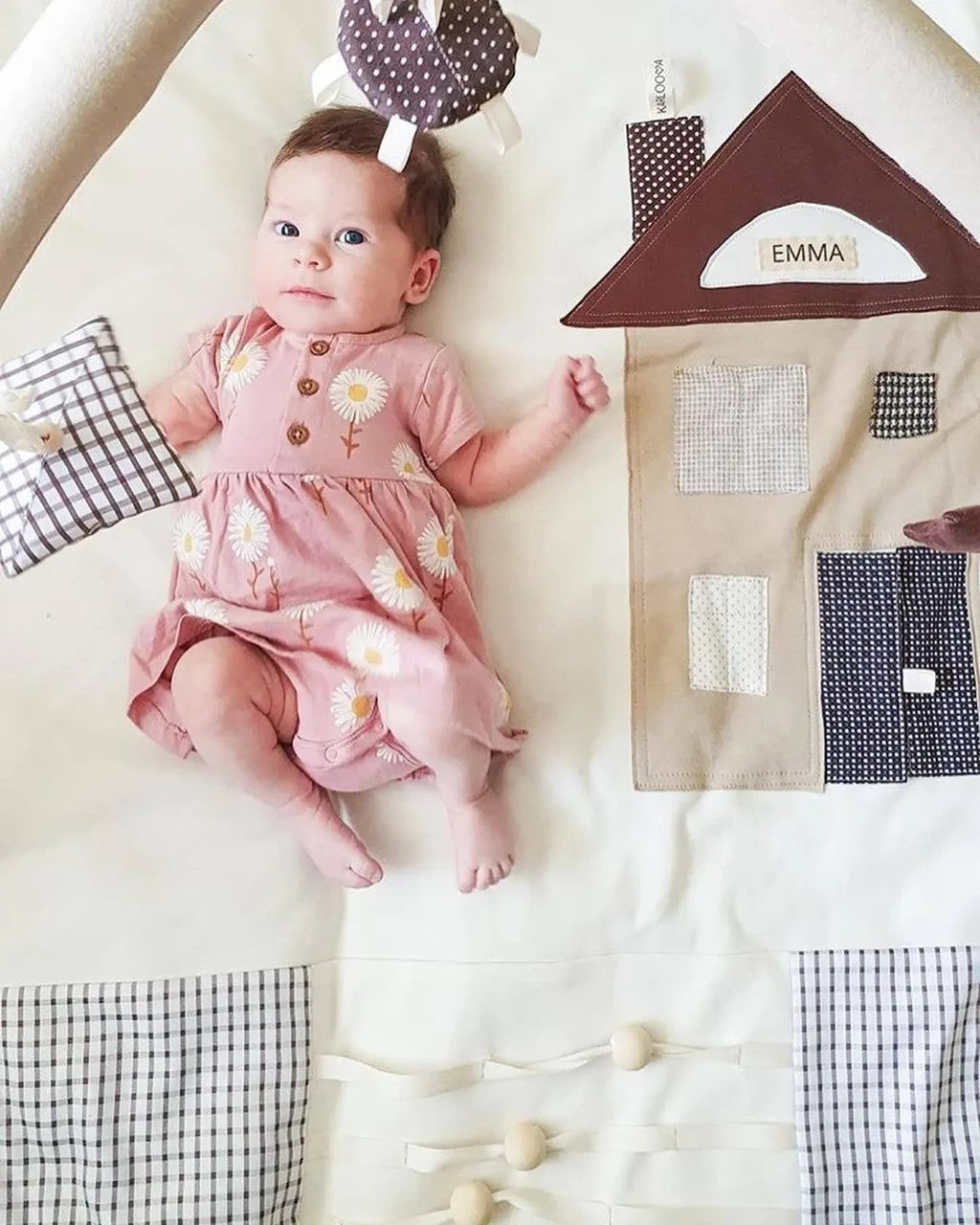 Baby Activity Mat, 120x120cm - Brown