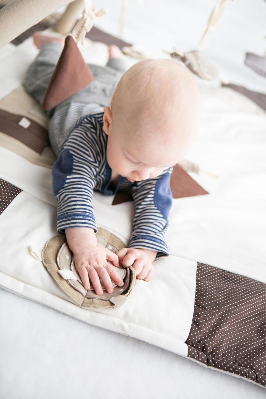 Baby Activity Mat, 120x120cm - Brown