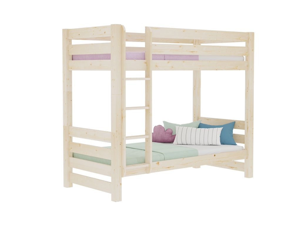 ATLAS Wooden Children's Bunk Bed – 90 × 200 cm