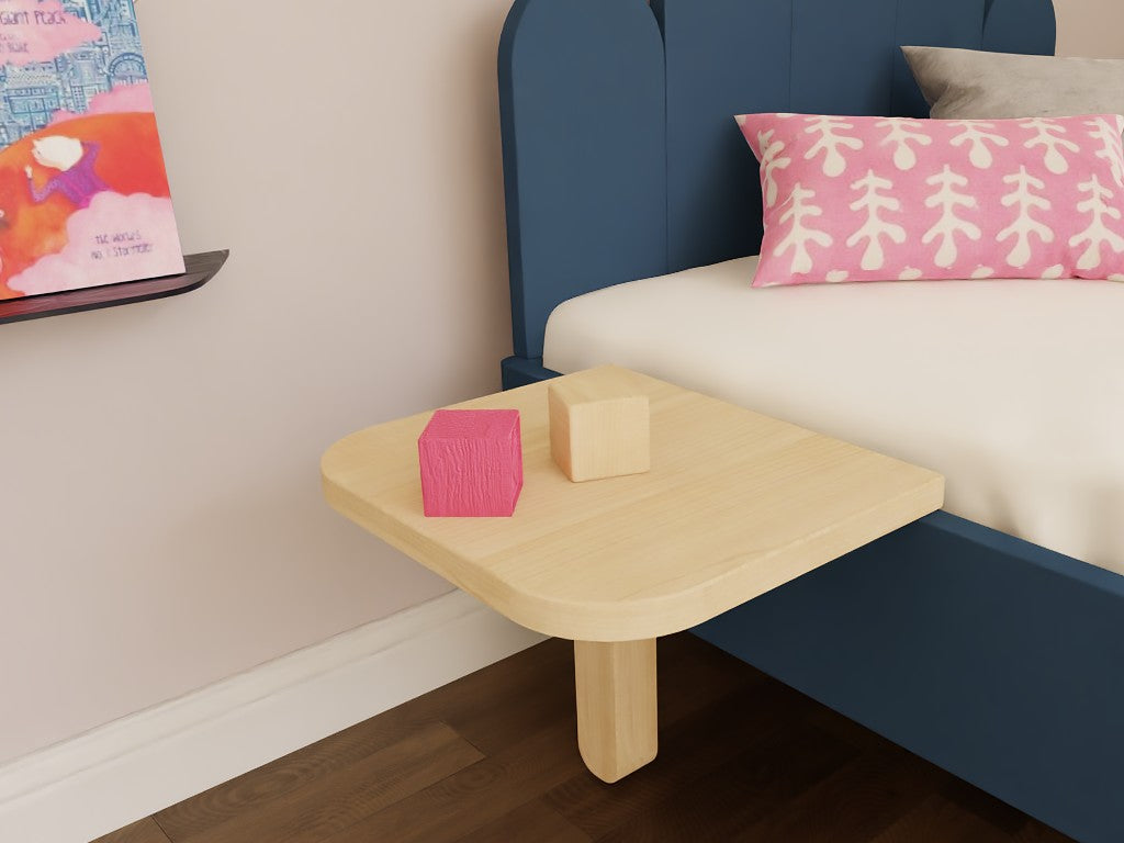 NOVA Hanging Wooden Bedside Table – Transparent Oil