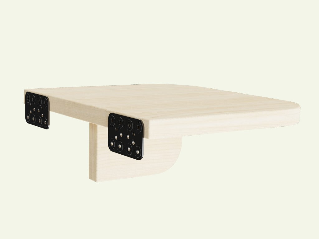 NOVA Hanging Wooden Bedside Table – Transparent Oil