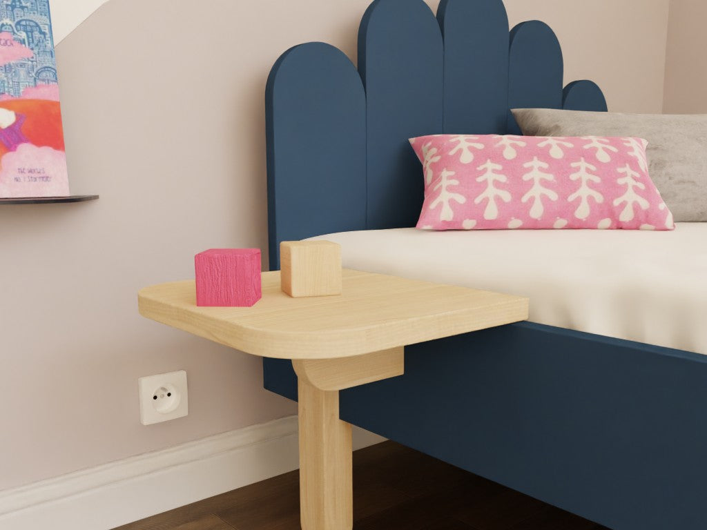 NOVA Hanging Wooden Bedside Table – Transparent Oil