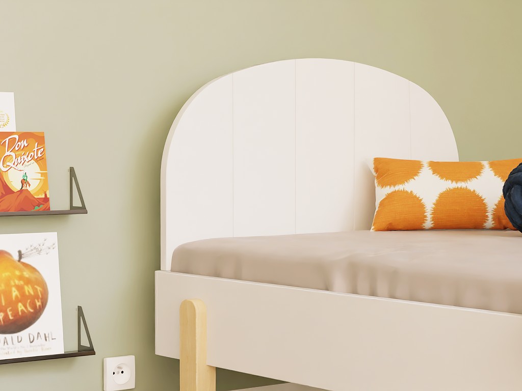 NOVA Round Wooden Headboard – 90 cm