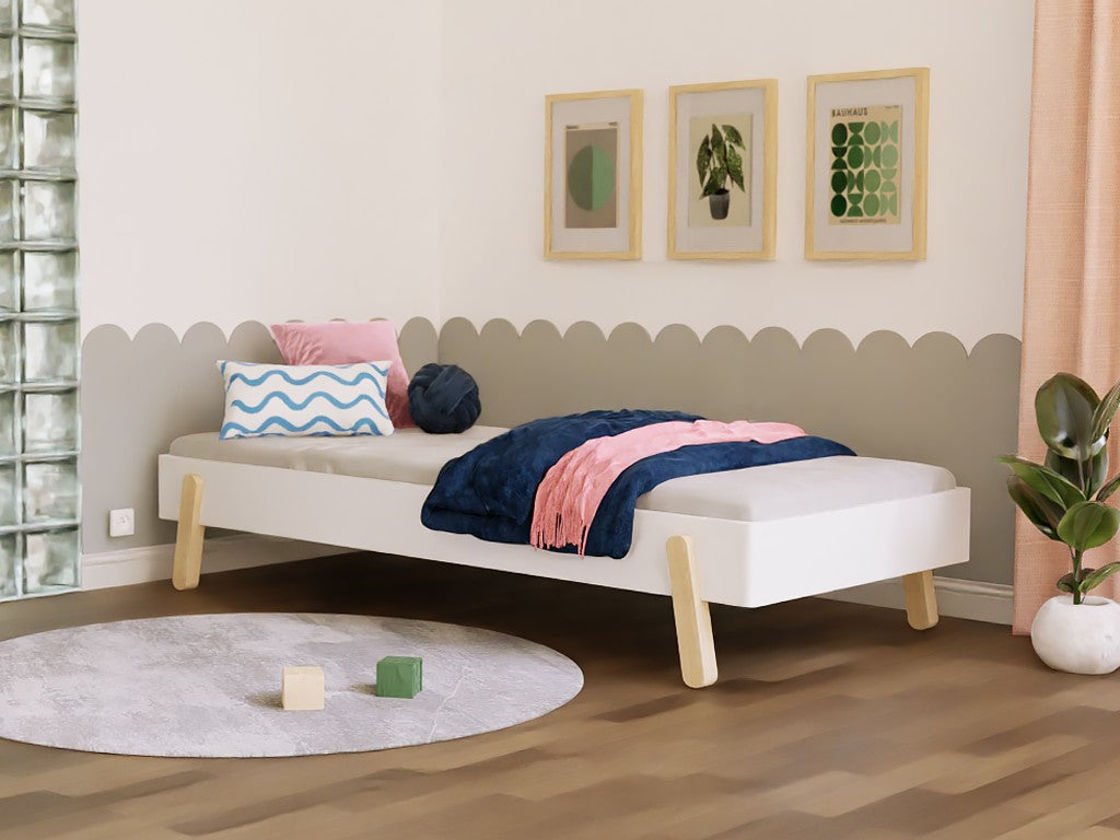 NOVA Wooden Single Bed – 90 × 200 cm