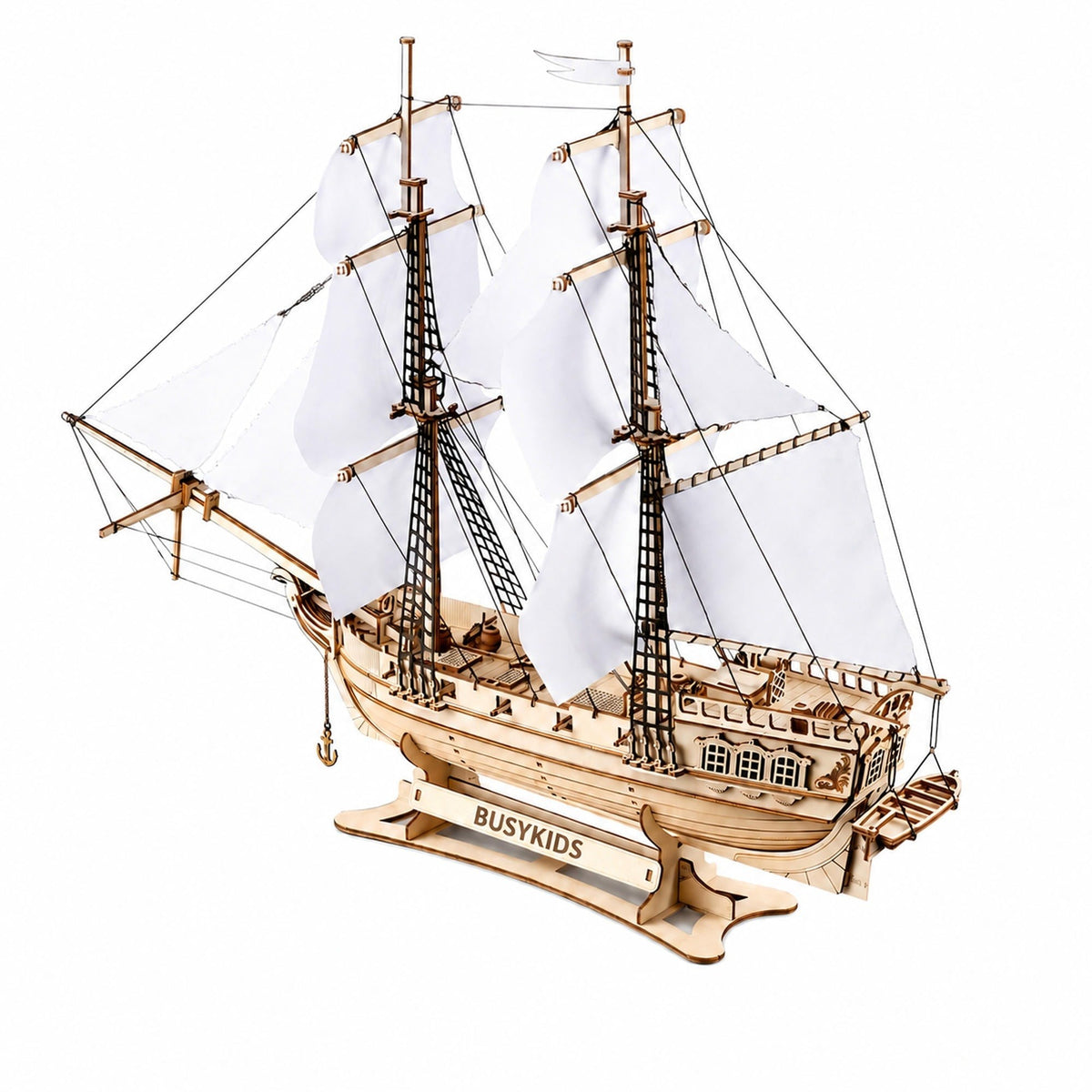 BusyKids Iceberg Wooden Ship Model Kit, 311 Pieces