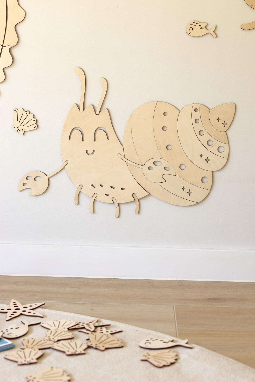 Wooden Wall Decoration - Crab
