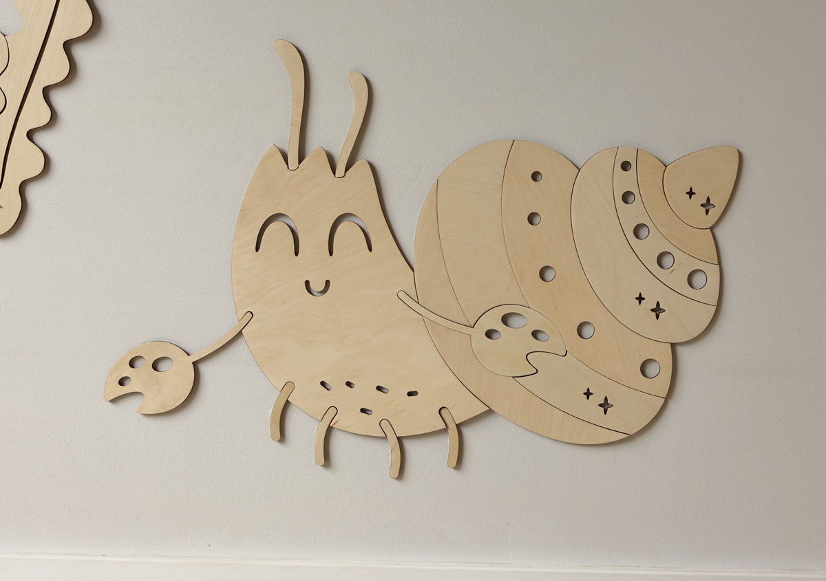Wooden Wall Decoration - Crab