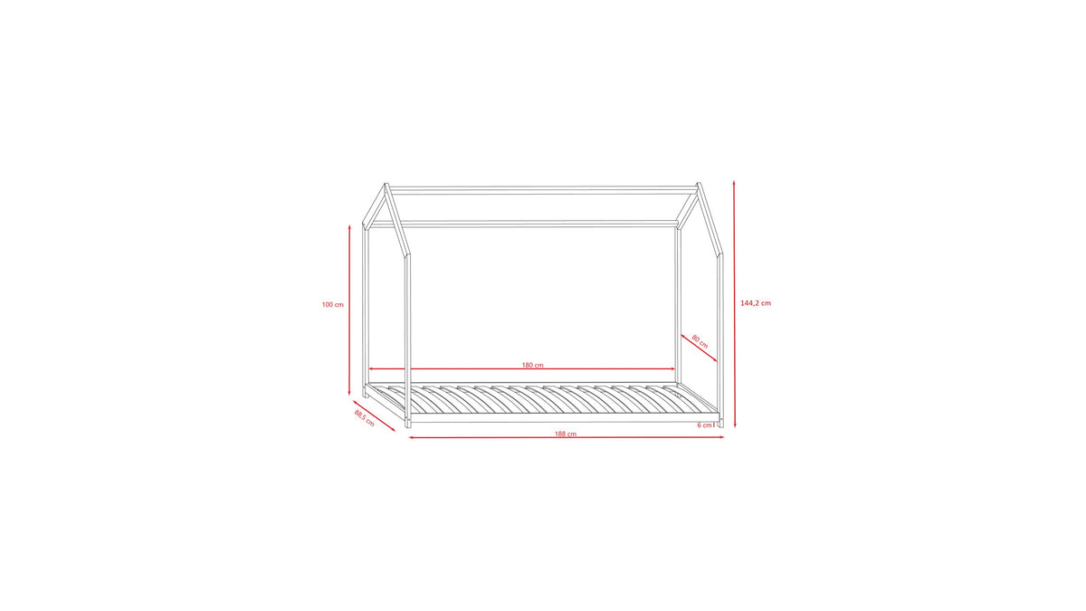 House Bed Bella - White