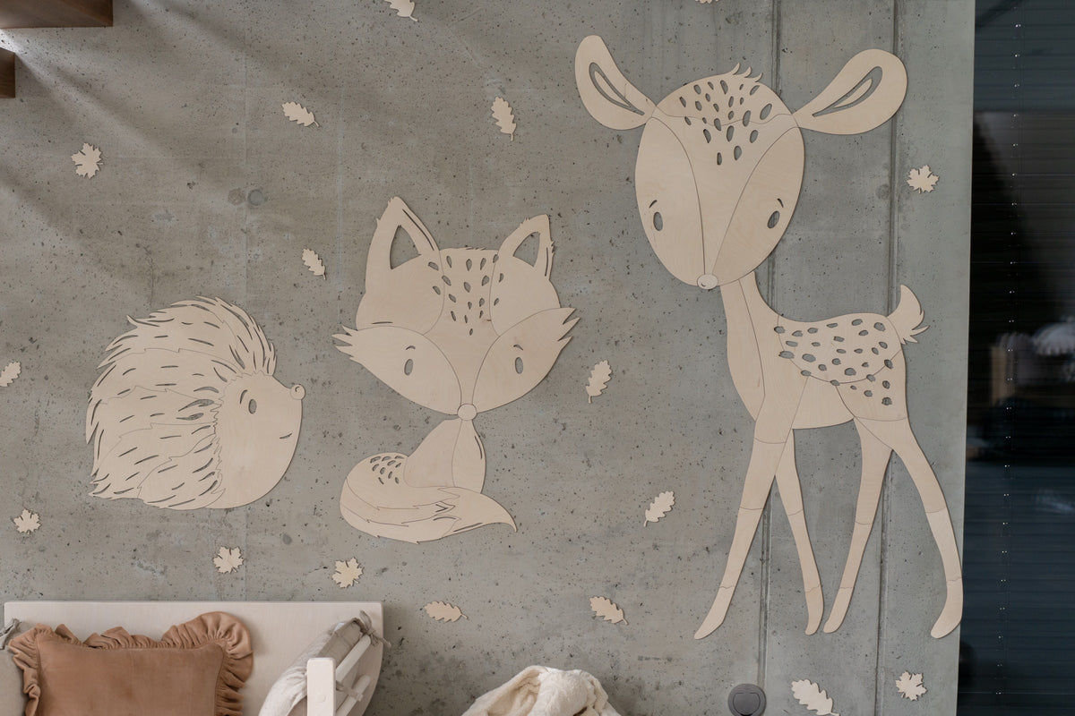 Fox Forest Animal - Wooden Wall Decoration