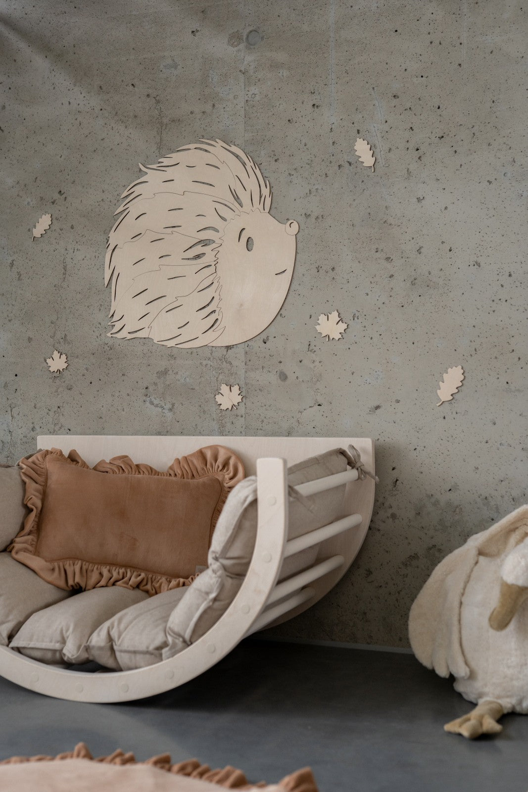 Hedgehog Forest Animal - Wooden Wall Decoration