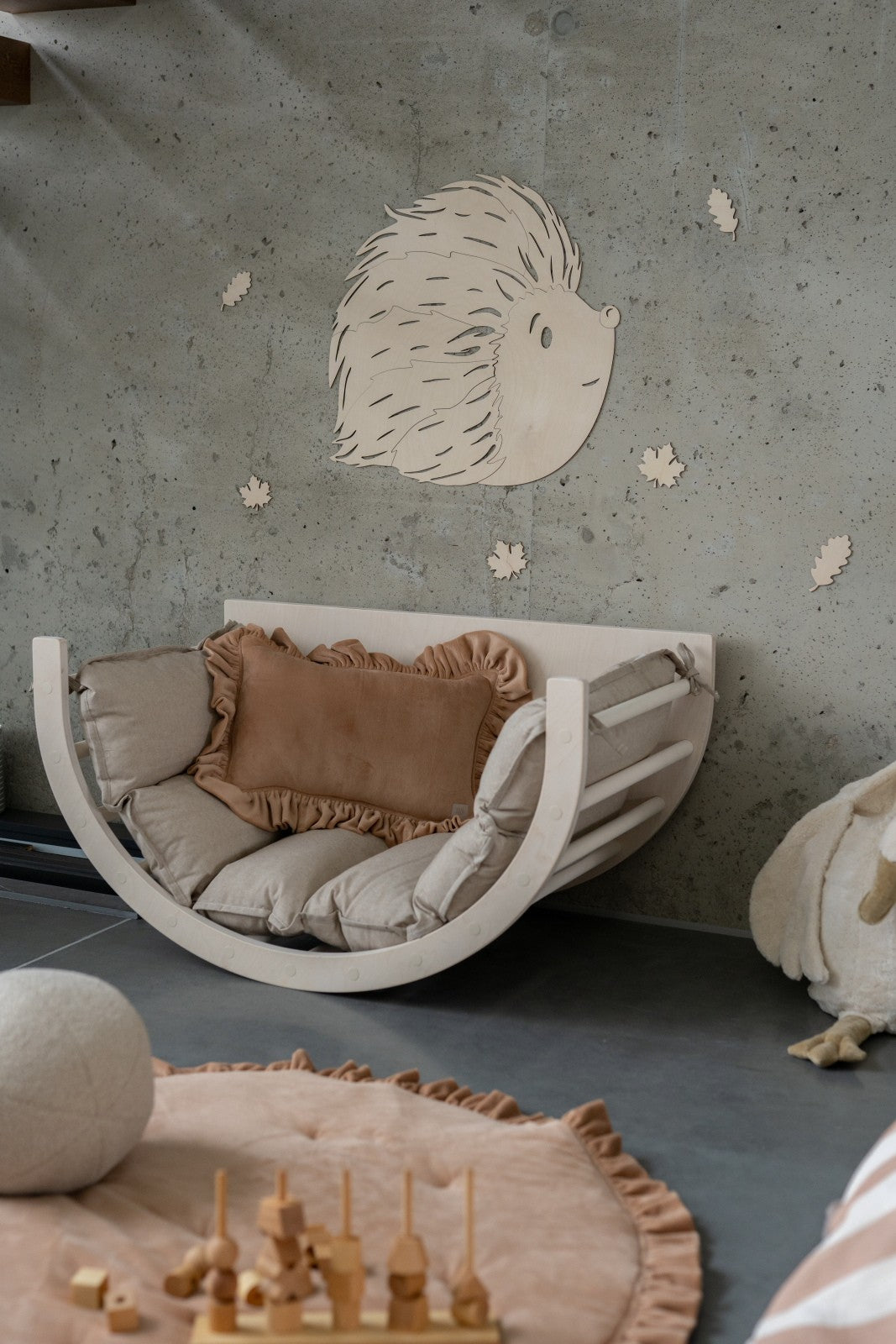 Hedgehog Forest Animal - Wooden Wall Decoration