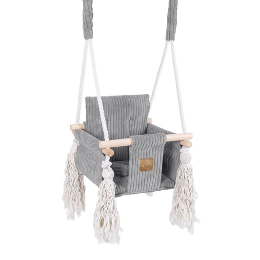 Indoor Baby Swing, Square - Grey