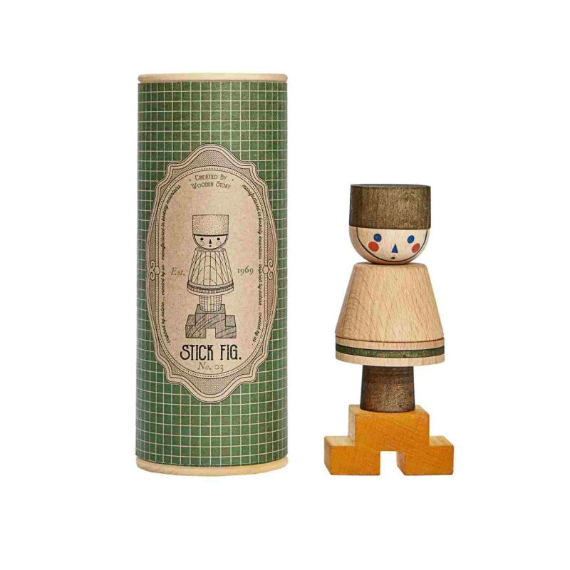 LALA Stick Figure Puzzle - Green