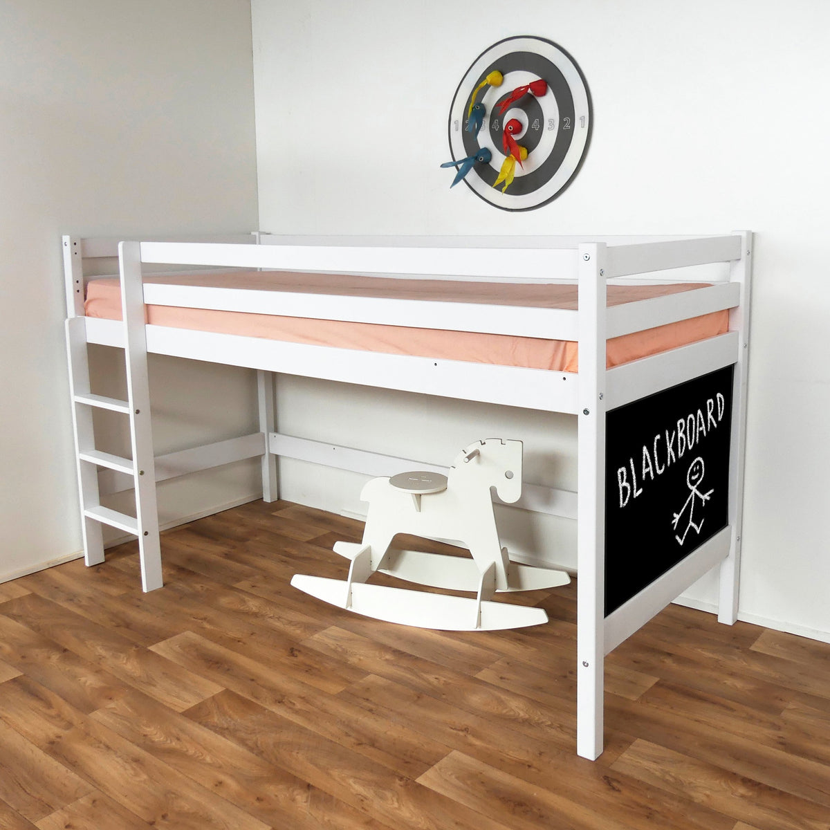 Mid-Height Bunk Bed With Chalkboard