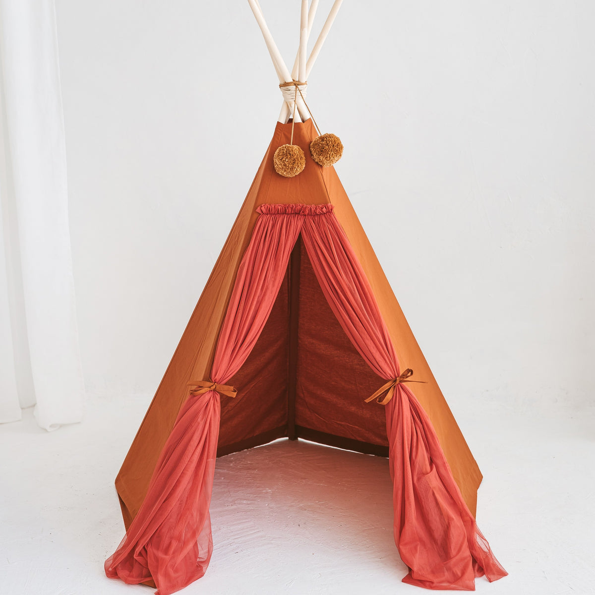 Fairy Kids Play Tent with Tulle – Ecru