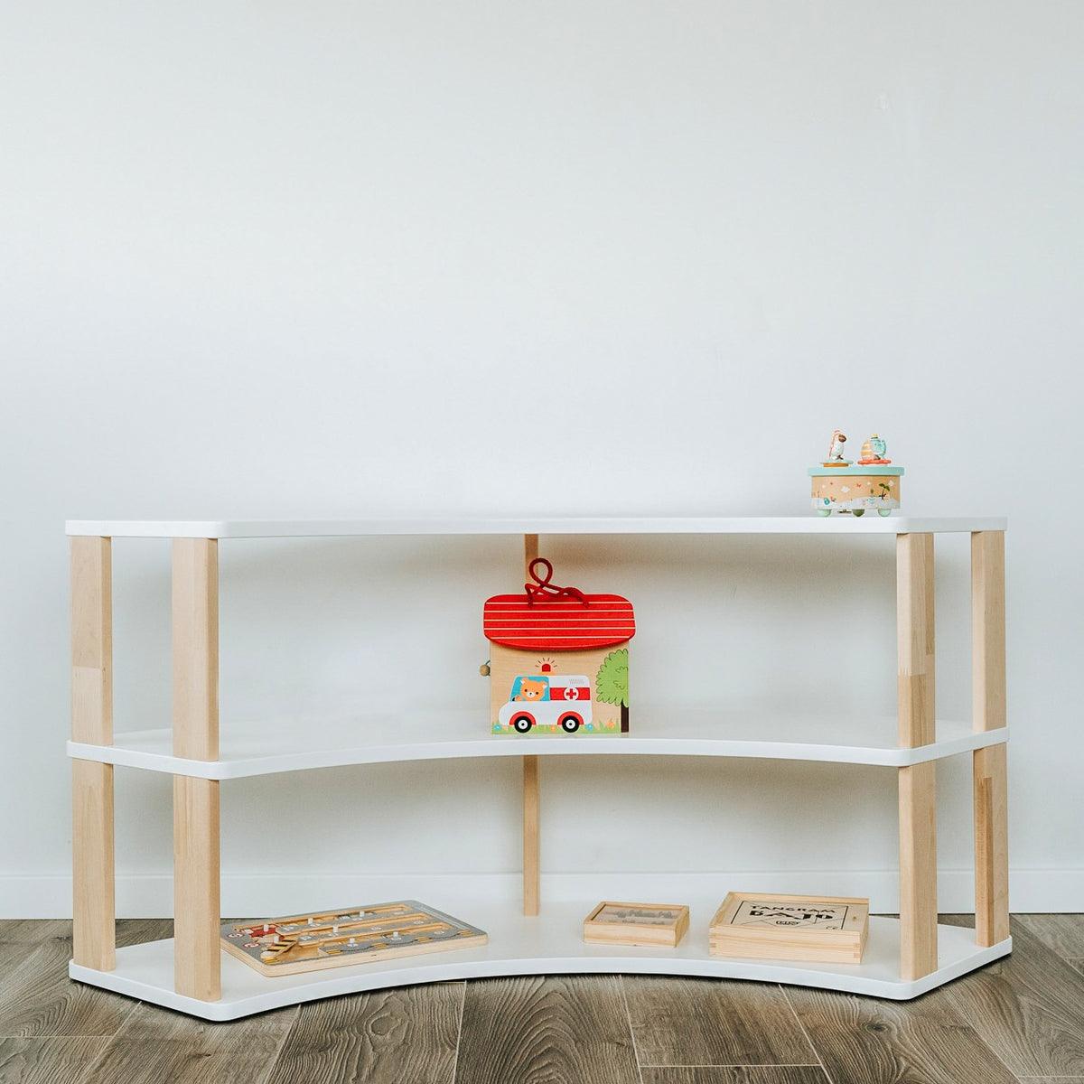 Modular Montessori Shelf Arch - 3 Shelves
