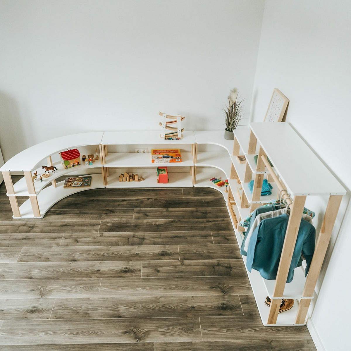 Modular Montessori Shelf Straight Mini - 5 Shelves