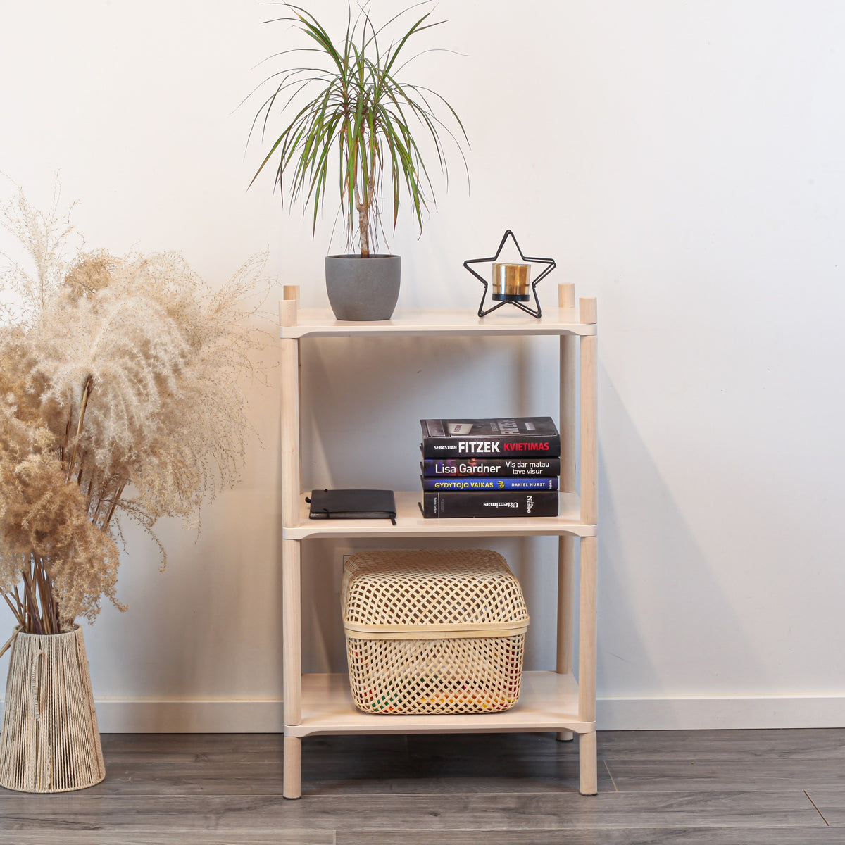 Montessori-Inspired Wooden Shelving Unit Small, 3 Shelves