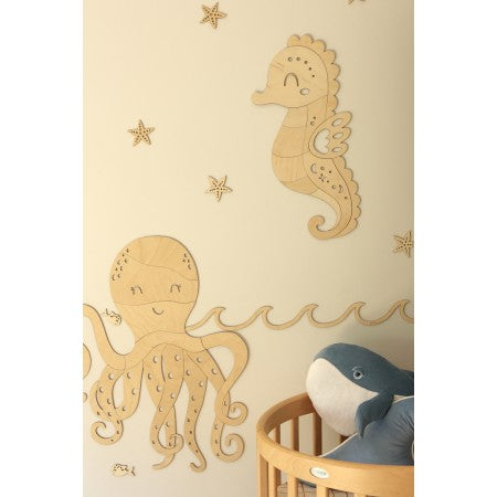 Wooden Wall Decoration - Octopus