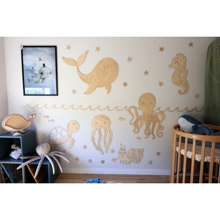 Wooden Wall Decoration - Octopus