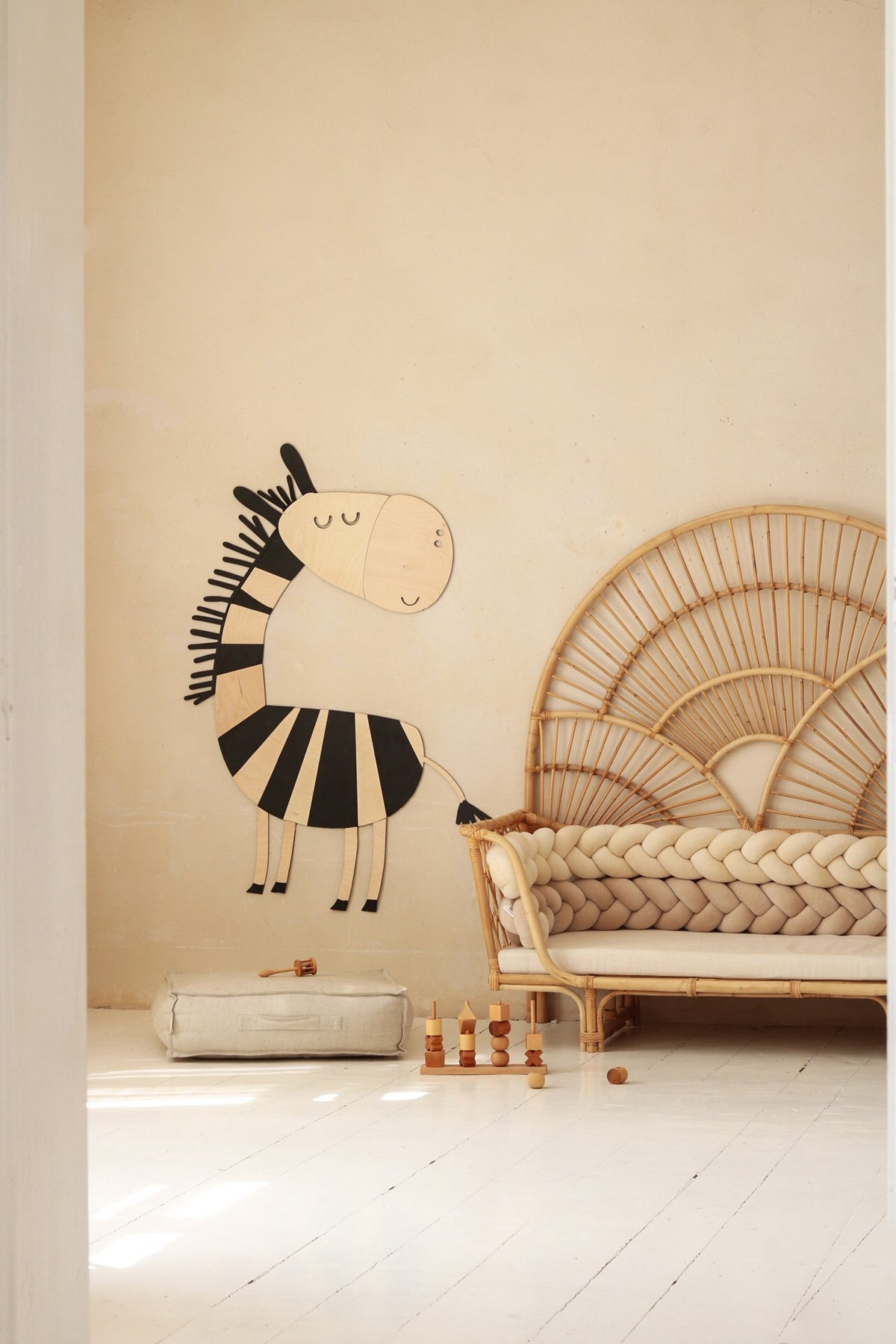 Safari Zebra – Wooden Wall Decoration
