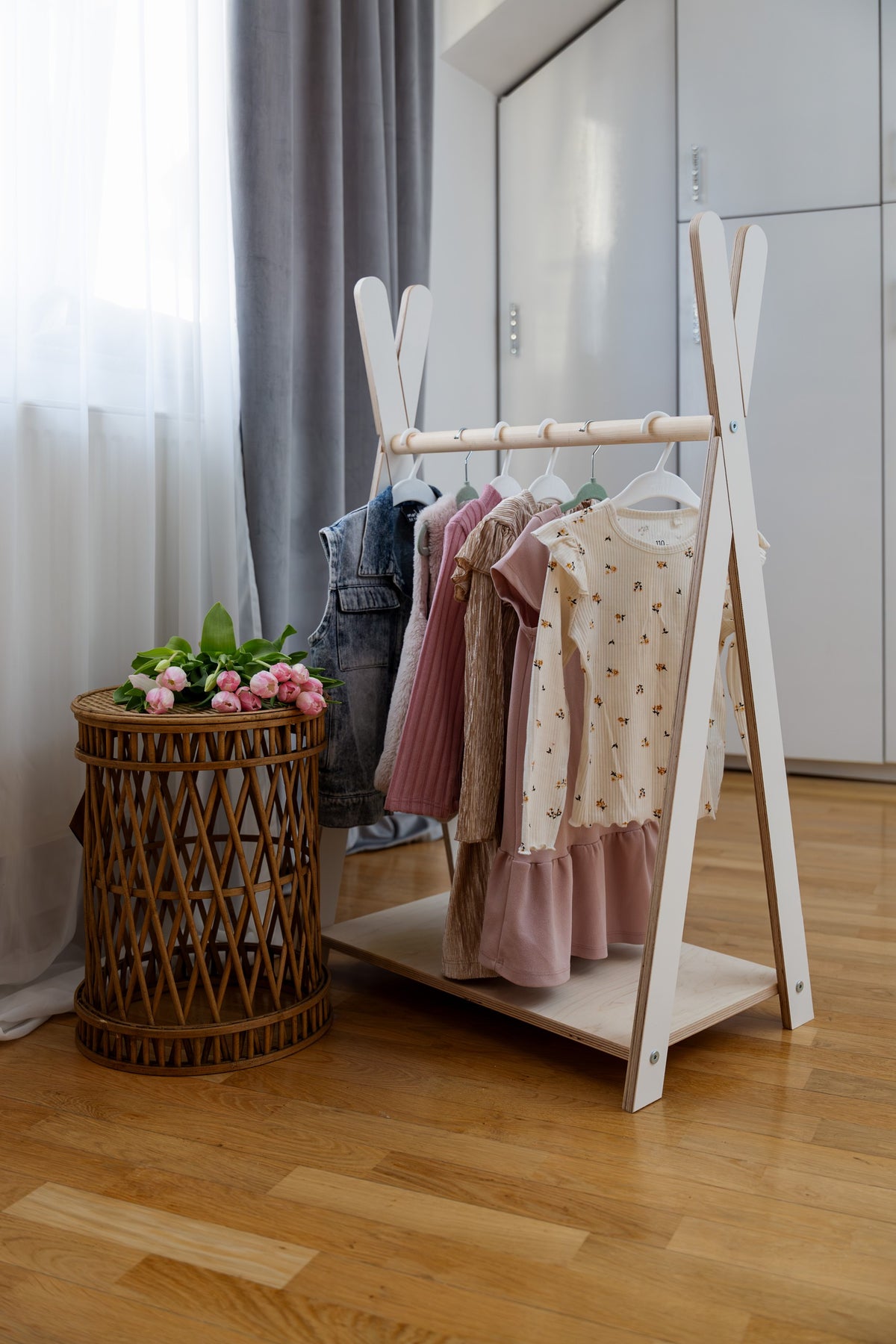Tipi Clothing Rack For Children - Small White