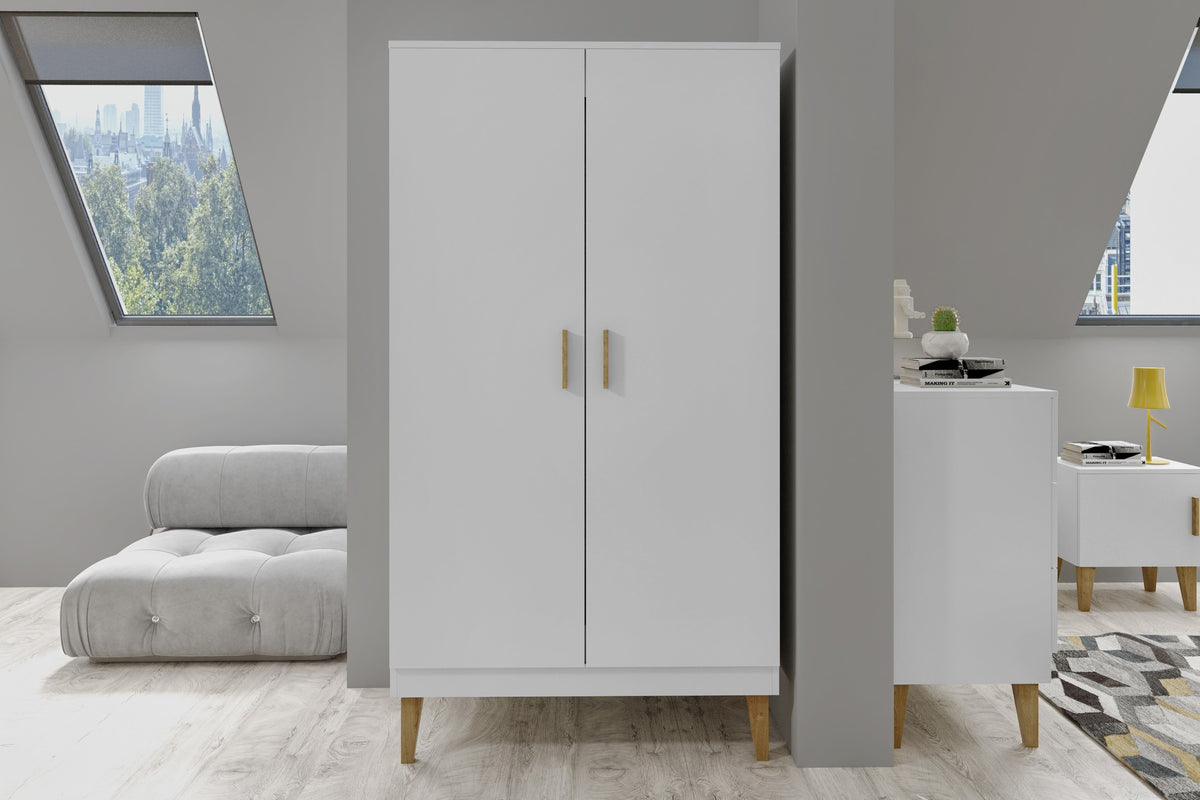 Wardrobe Kubi - White
