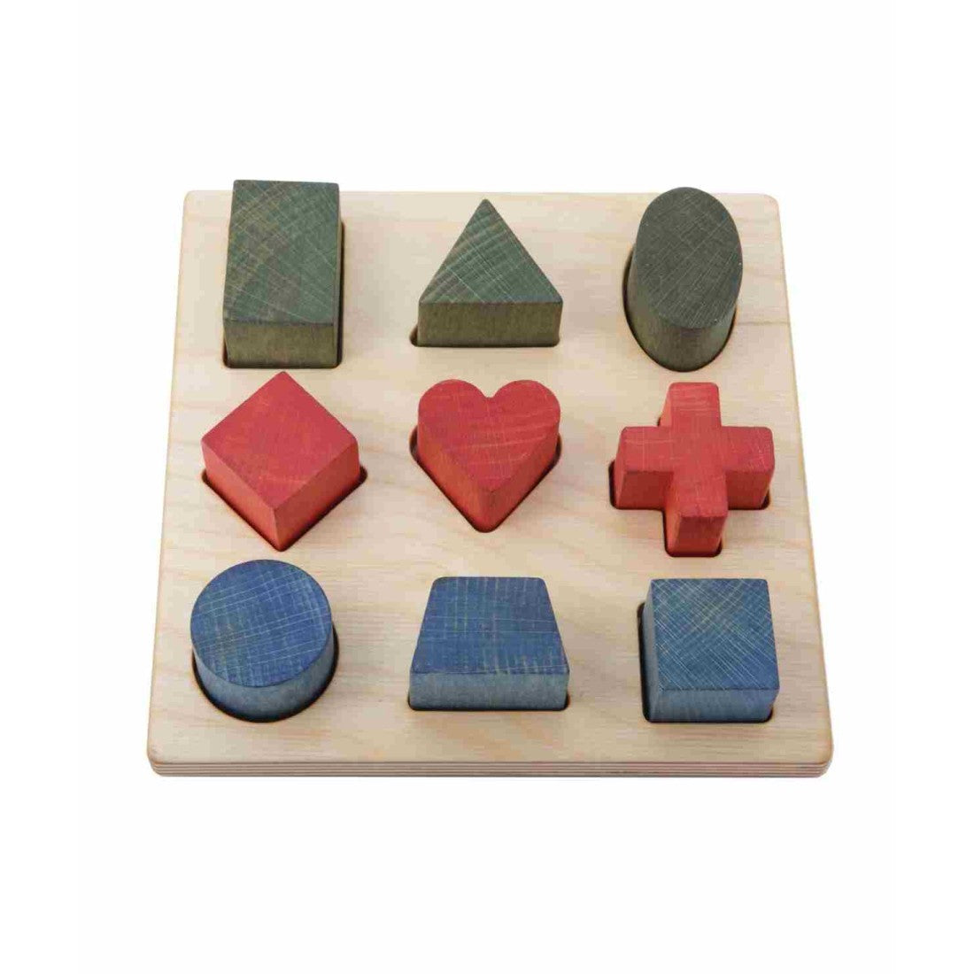 Wooden Shape Sorting Blocks - Colors