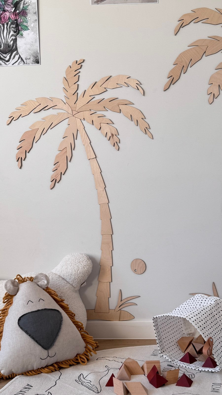 Wooden Wall Decor - Set of Two Palm Trees
