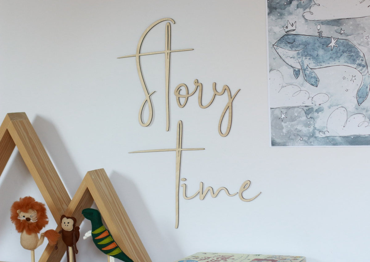 Wooden Wall Sign - Story Time