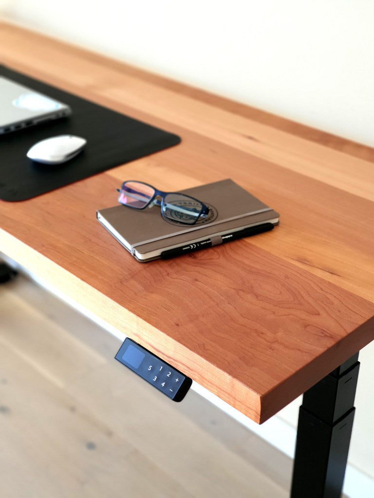 Mesa Elevable Madera Natural - Caoba - Premium