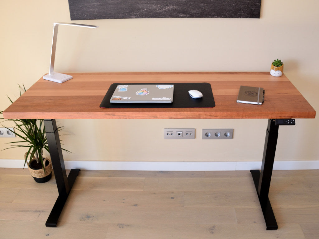 Mesa Elevable Madera Natural - Caoba - Premium