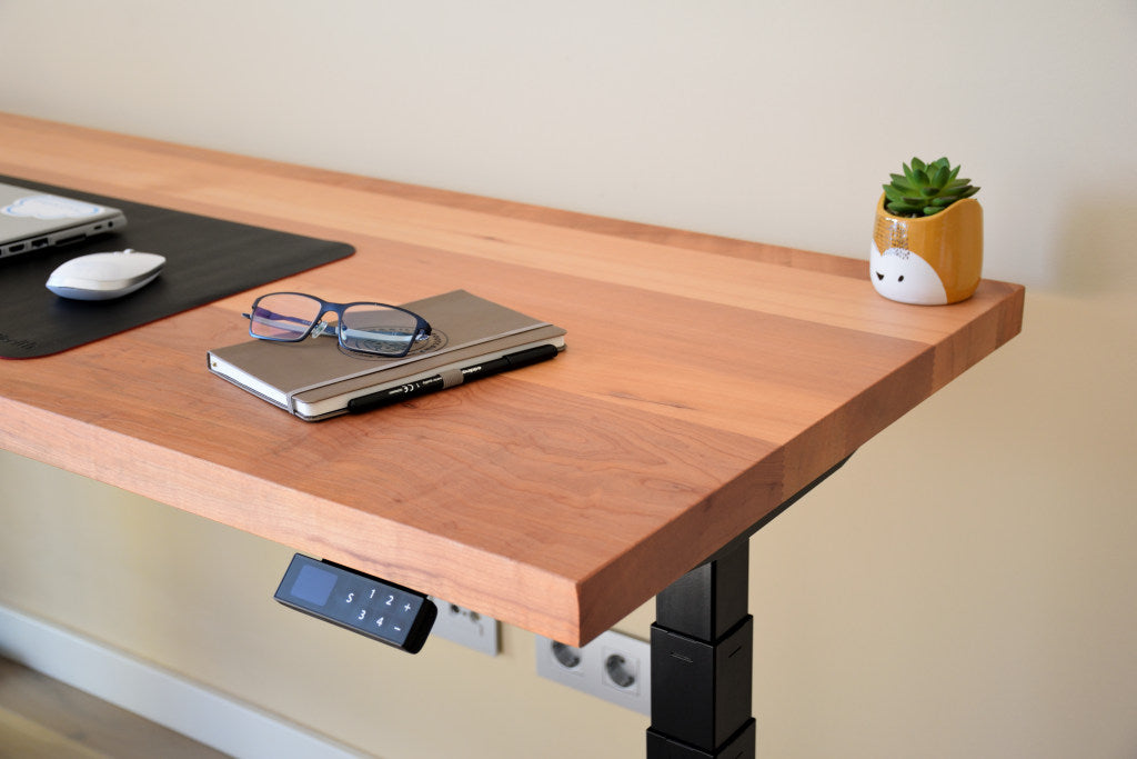 Mesa Elevable Madera Natural - Caoba - Premium