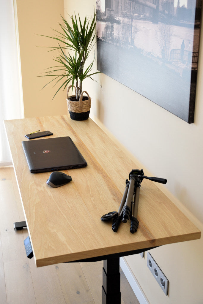 Mesa Elevable Madera Natural - Iroko - Quality