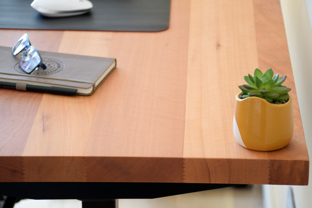 Mesa Madera Natural - Caoba - Frame Office Premium