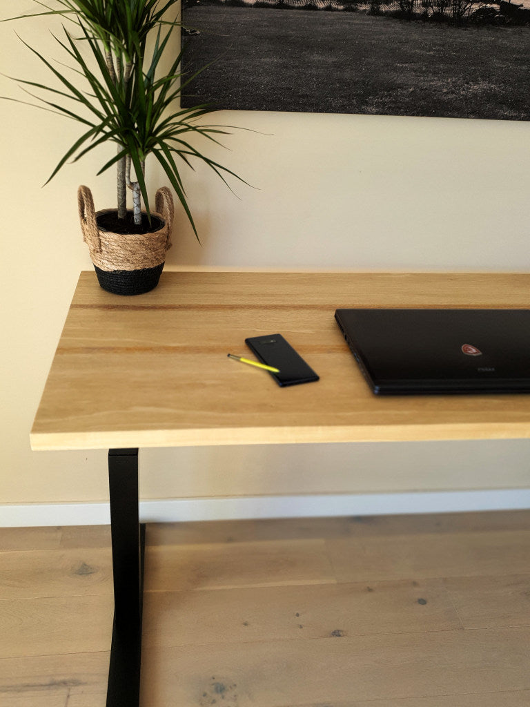 Mesa Madera Natural - Iroko - Frame Office Quality