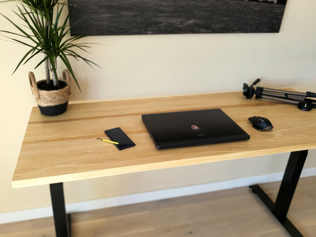 Mesa Madera Natural - Iroko - Frame Office Quality