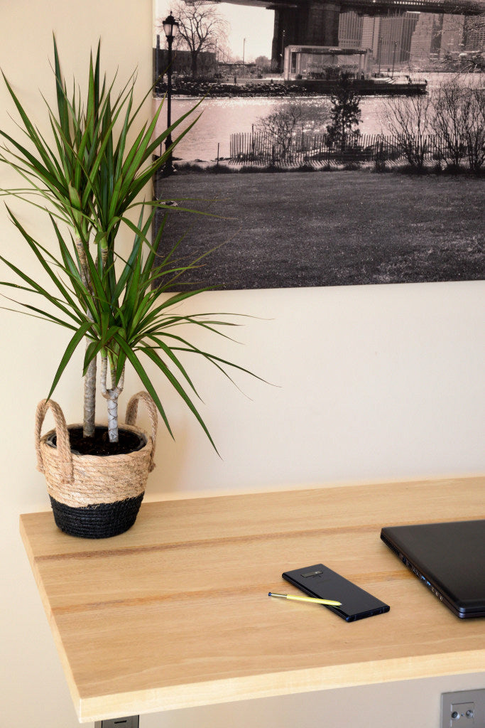 Mesa Madera Natural - Iroko - Frame Office Quality